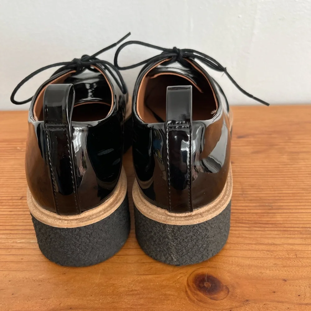 NWOT Zara Shiny Platform Shoes